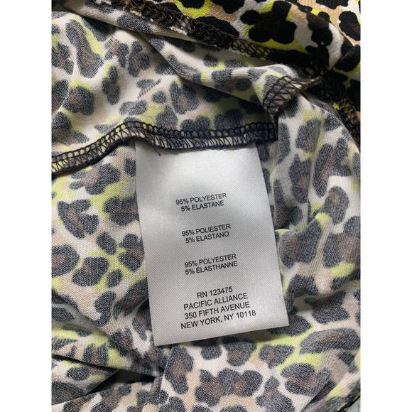 Jokes New York Leopard Print Button Up Size M - Picture 3 of 4